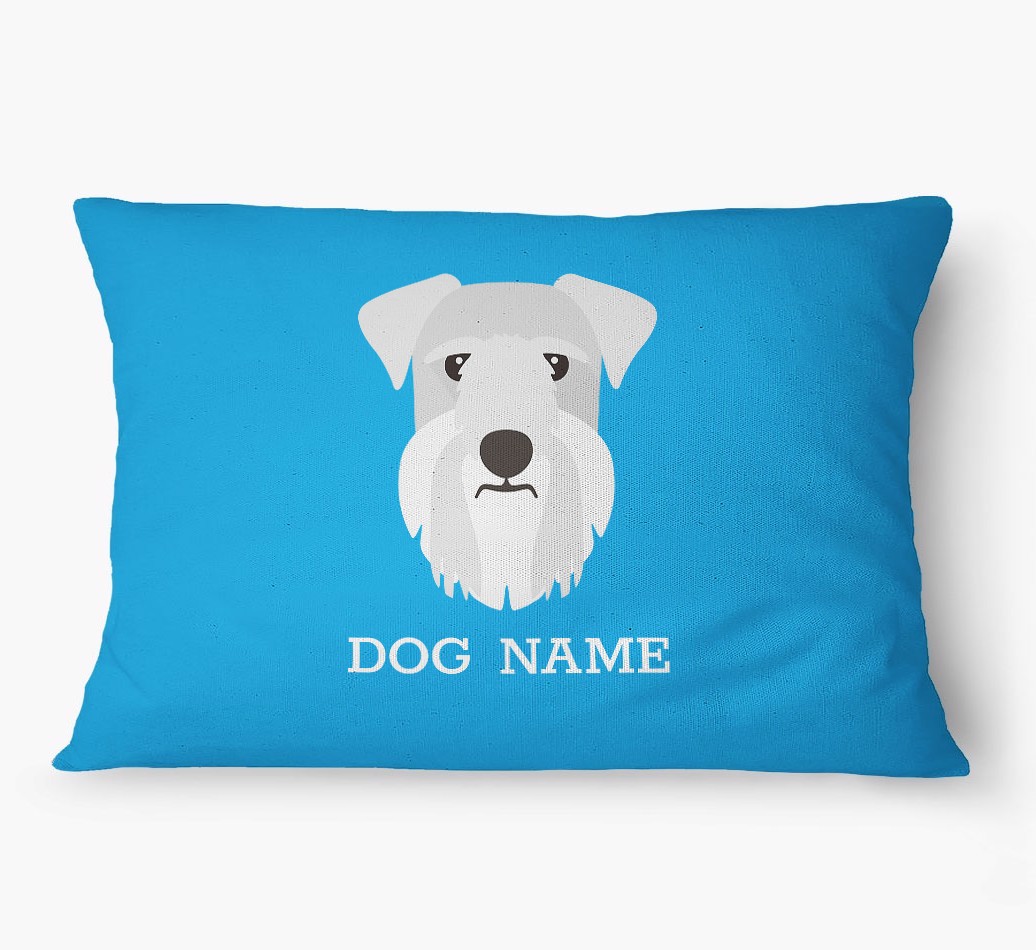 'Yappicon and Name' - Personalized {breedFullName} Dog Bed