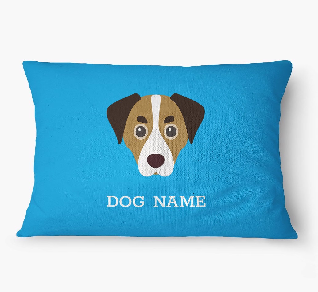 'Yappicon and Name' - Personalized {breedFullName} Dog Bed