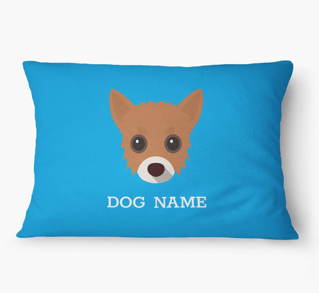'Yappicon and Name' - Personalized {breedFullName} Dog Bed
