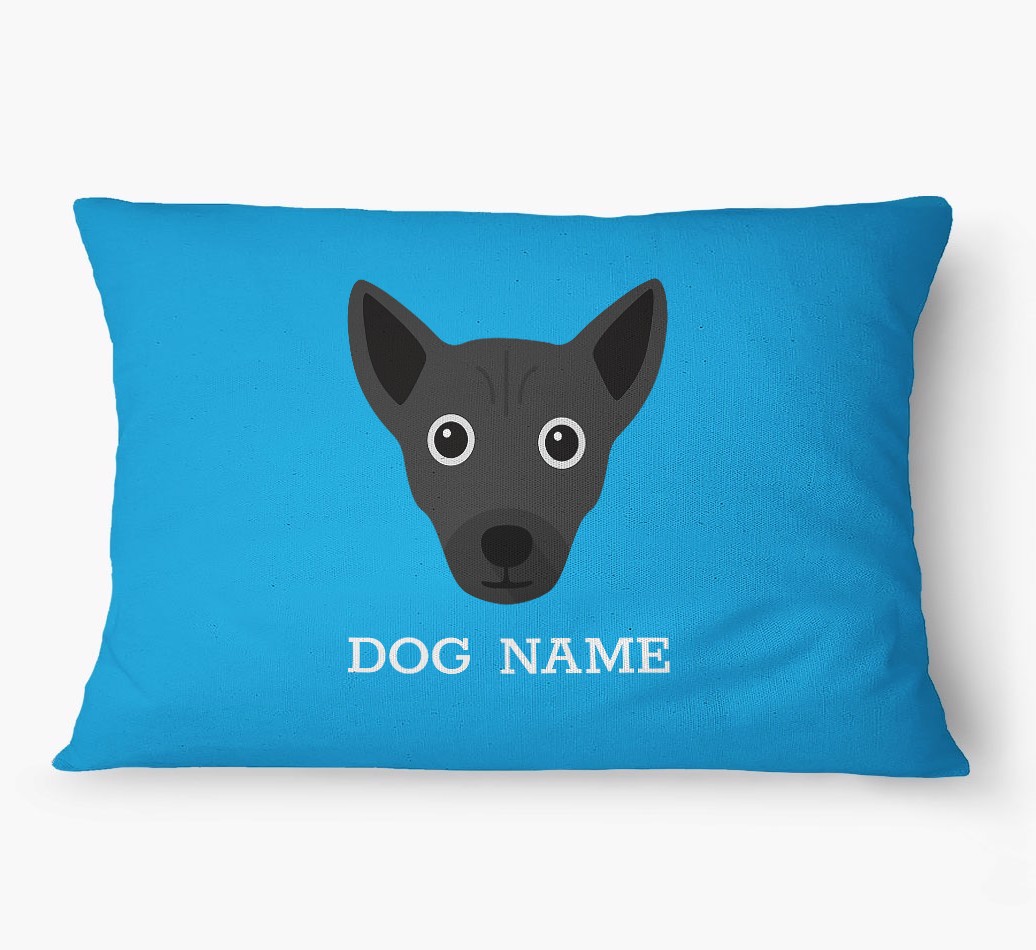'Yappicon and Name' - Personalized {breedFullName} Dog Bed