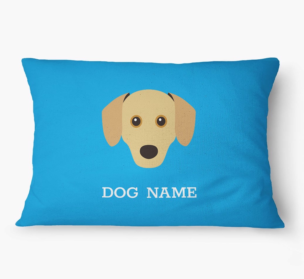 'Yappicon and Name' - Personalised {breedFullName} Dog Bed
