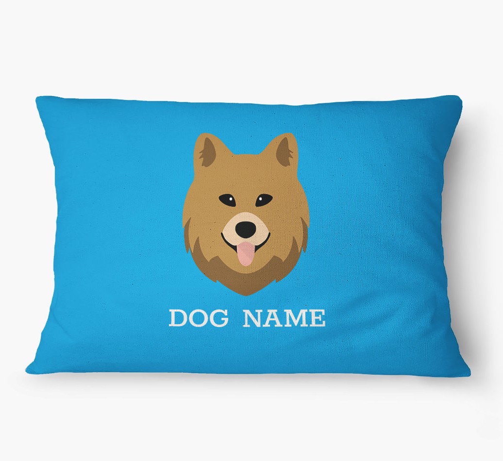'Yappicon and Name' - Personalized {breedFullName} Dog Bed