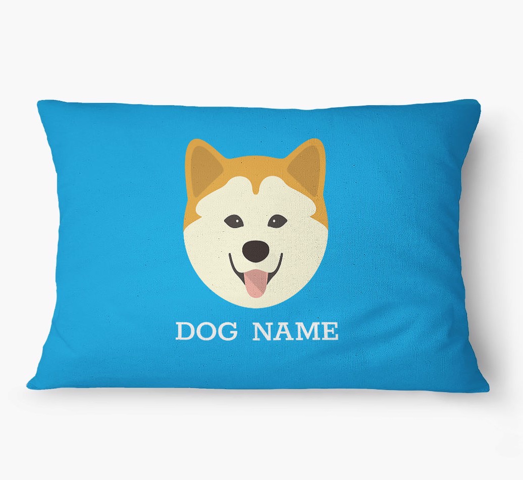 'Yappicon and Name' - Personalized {breedFullName} Dog Bed