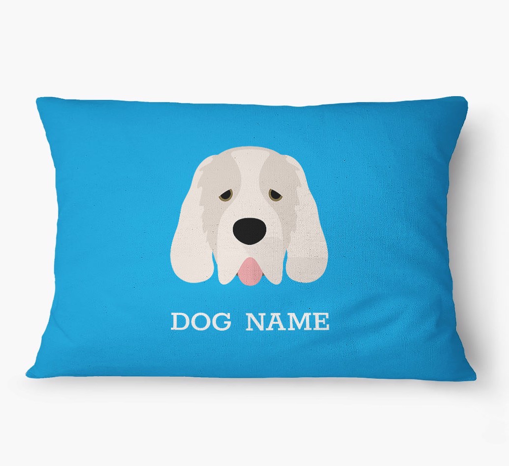 'Yappicon and Name' - Personalized {breedFullName} Dog Bed