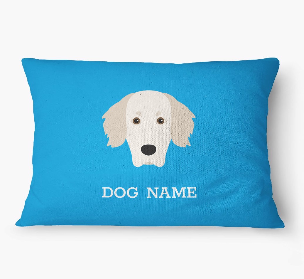 'Yappicon and Name' - Personalized {breedFullName} Dog Bed