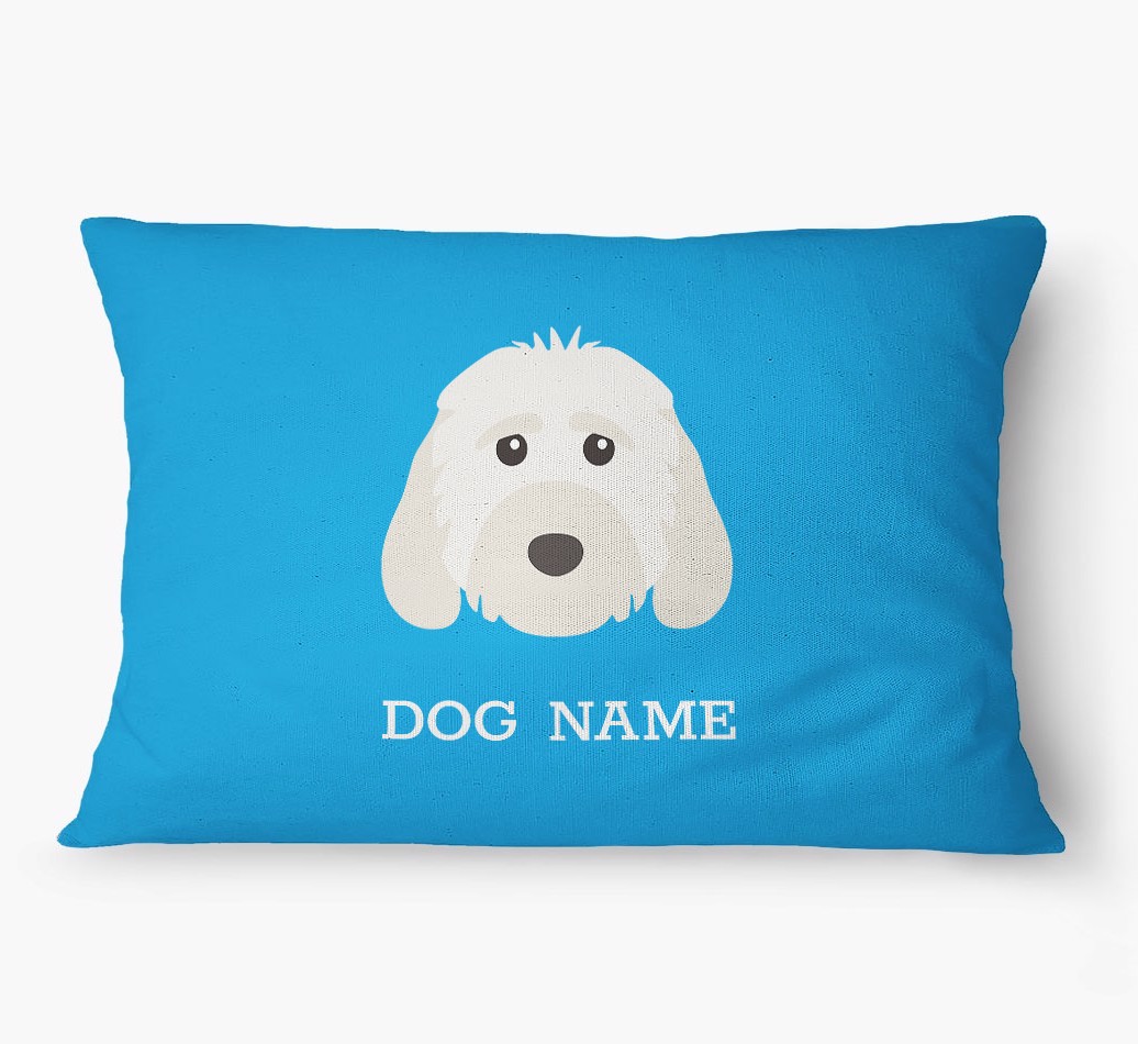 'Yappicon and Name' - Personalized {breedFullName} Dog Bed
