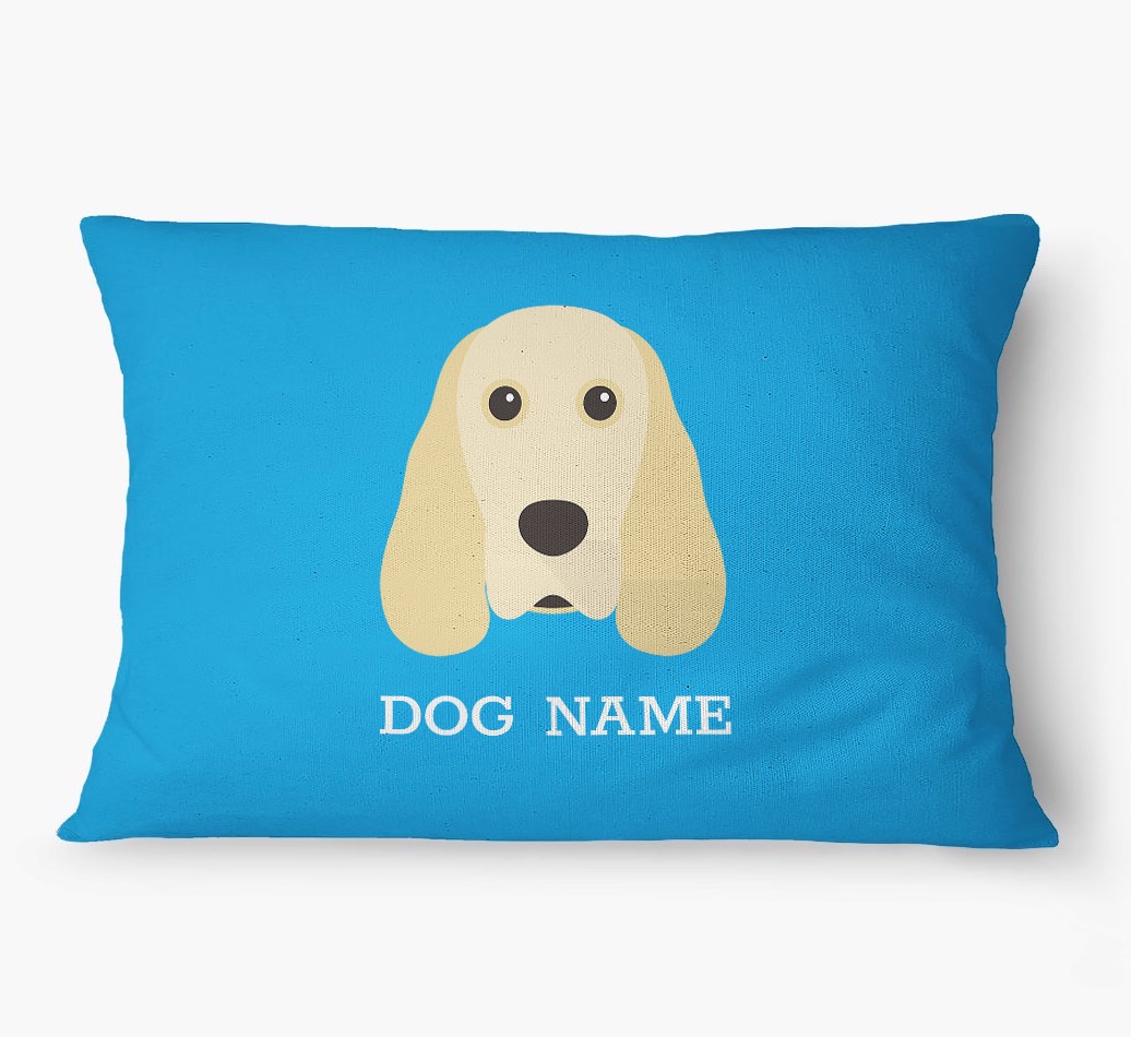 'Yappicon and Name' - Personalized {breedFullName} Dog Bed