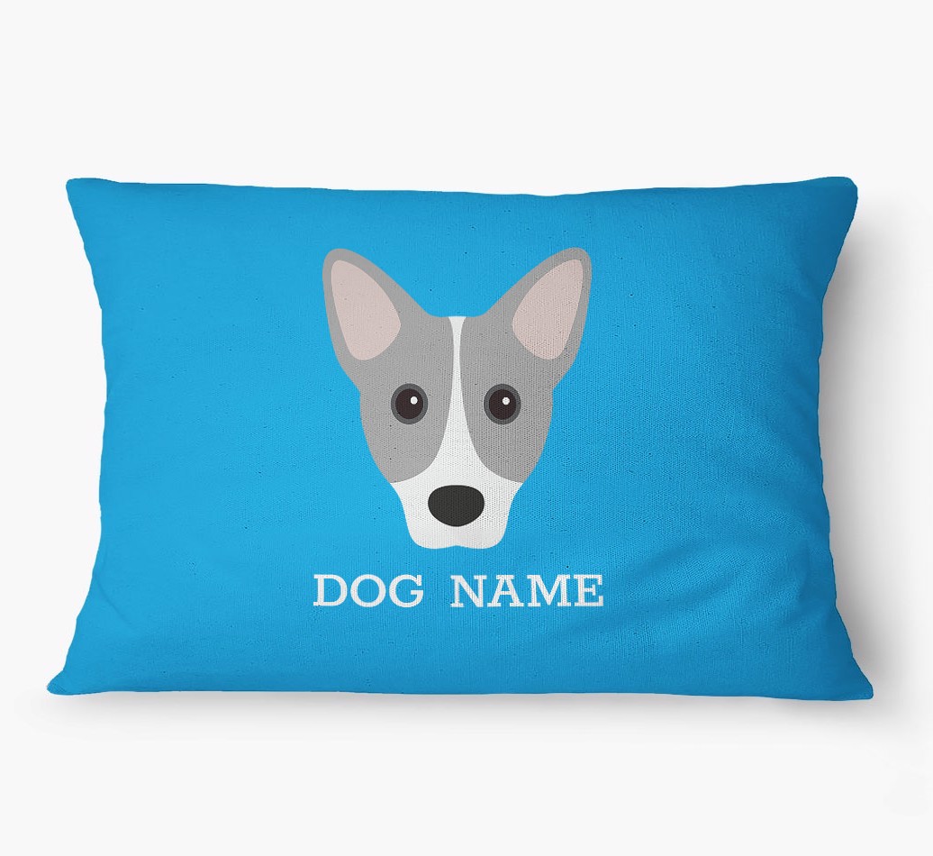 'Yappicon and Name' - Personalized {breedFullName} Dog Bed