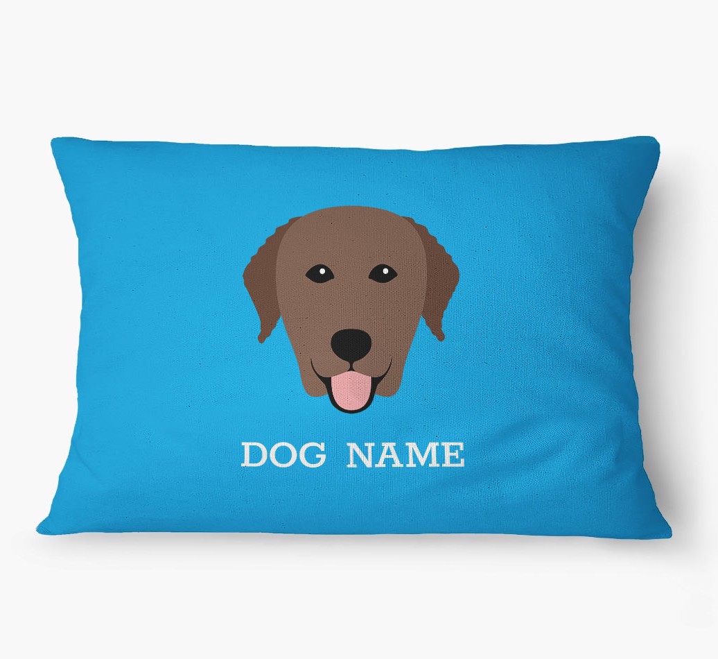 'Yappicon and Name' - Personalized {breedFullName} Dog Bed