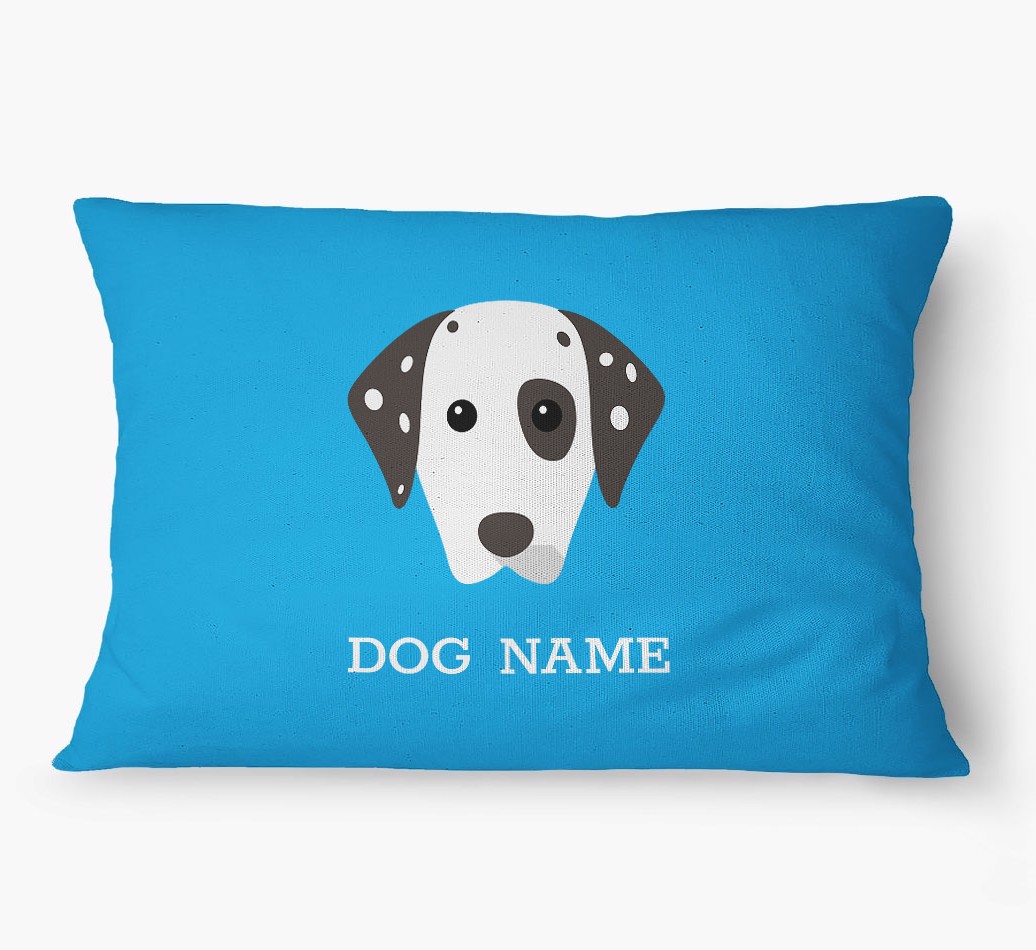 'Yappicon and Name' - Personalized {breedFullName} Dog Bed