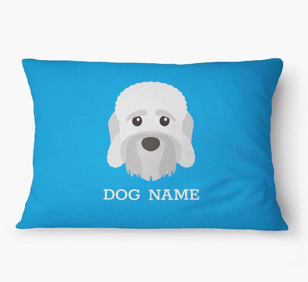 'Yappicon and Name' - Personalized {breedFullName} Dog Bed