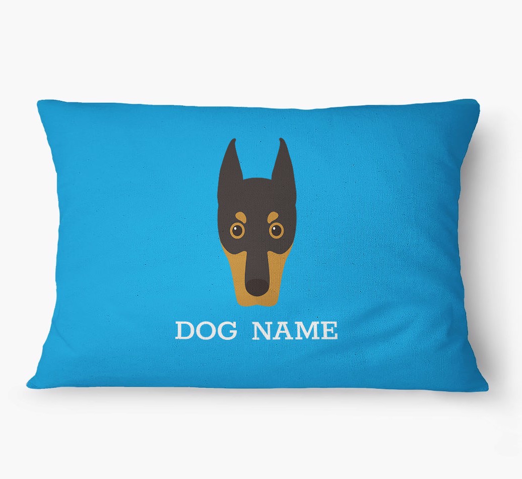 'Yappicon and Name' - Personalized {breedFullName} Dog Bed