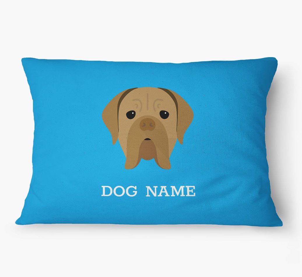 'Yappicon and Name' - Personalized {breedFullName} Dog Bed