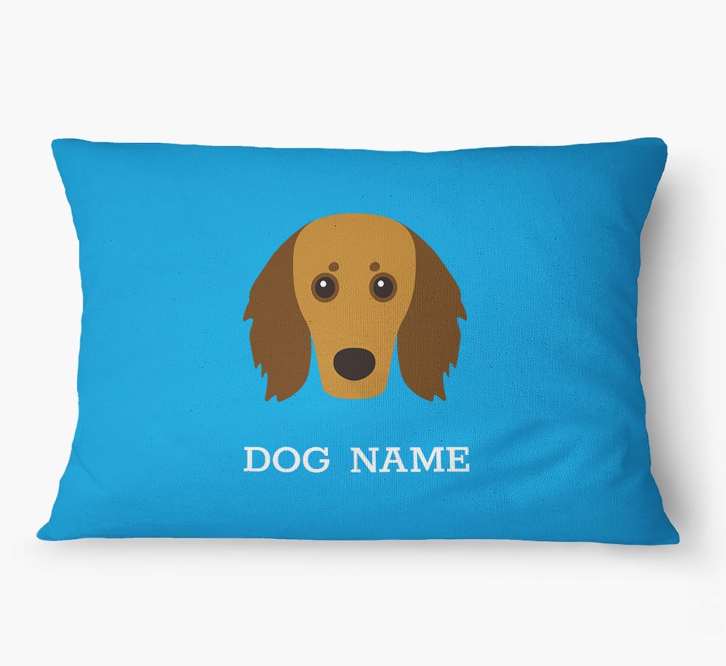 'Yappicon and Name' - Personalized {breedFullName} Dog Bed