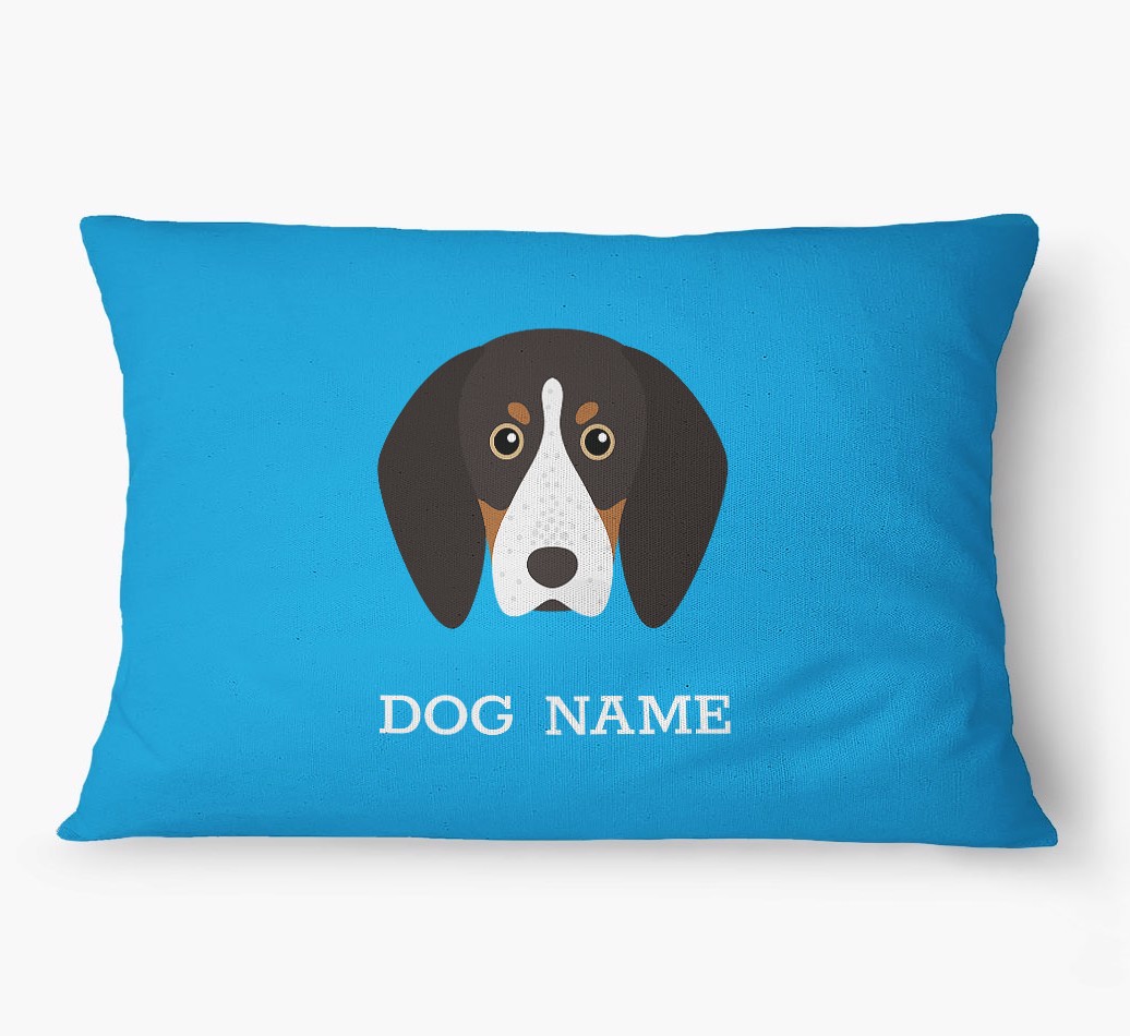 'Yappicon and Name' - Personalized {breedFullName} Dog Bed