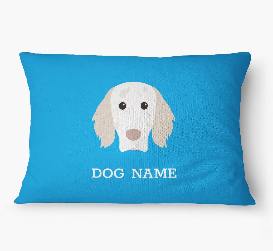'Yappicon and Name' - Personalized {breedFullName} Dog Bed