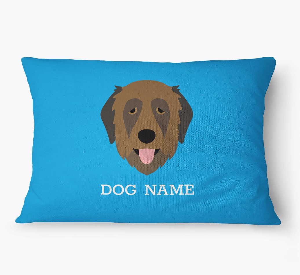'Yappicon and Name' - Personalized {breedFullName} Dog Bed