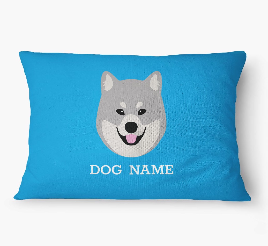 'Yappicon and Name' - Personalized {breedFullName} Dog Bed