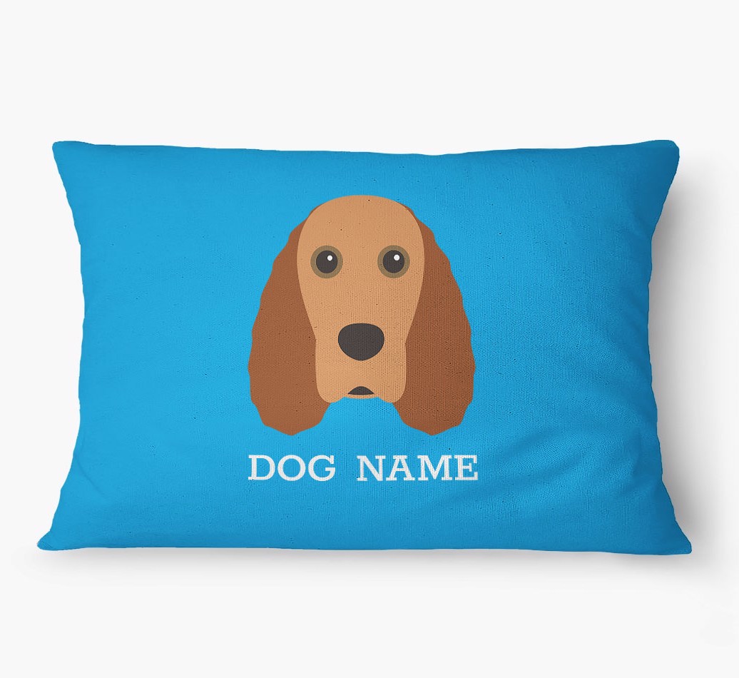 'Yappicon and Name' - Personalized {breedFullName} Dog Bed