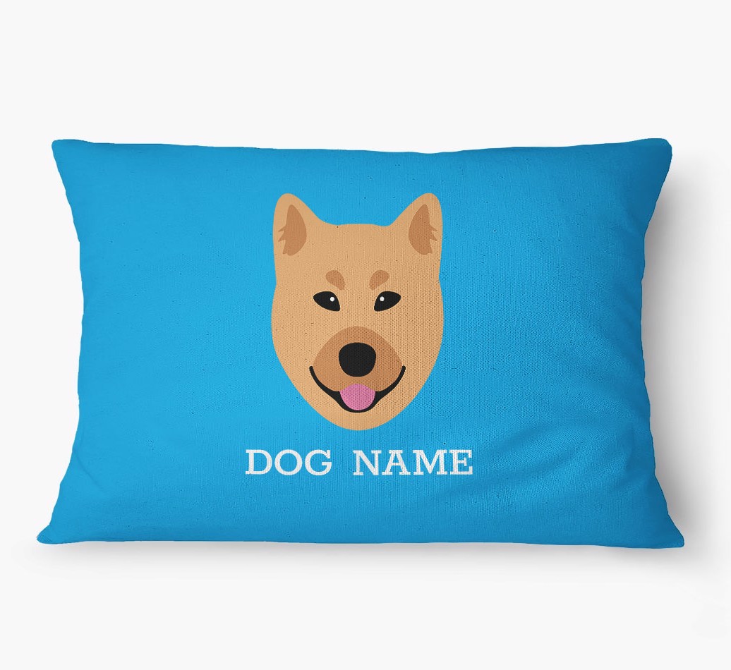 'Yappicon and Name' - Personalized {breedFullName} Dog Bed