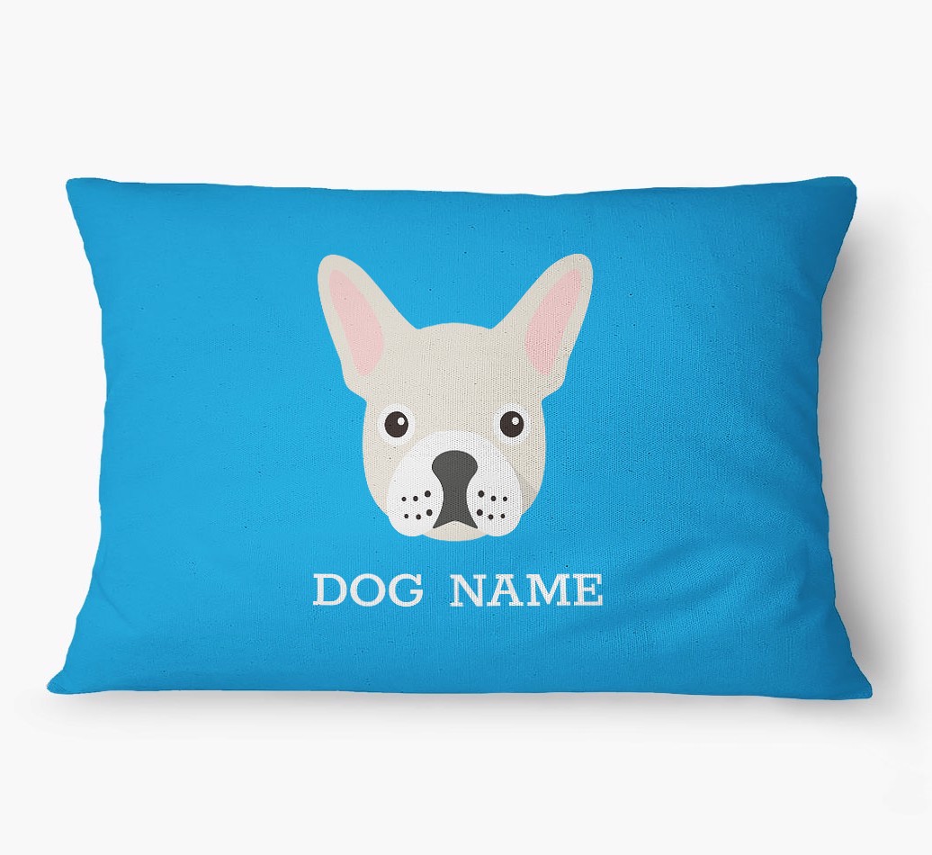 'Yappicon and Name' - Personalized {breedFullName} Dog Bed