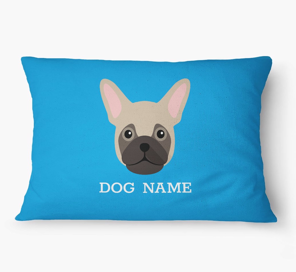 'Yappicon and Name' - Personalized {breedFullName} Dog Bed