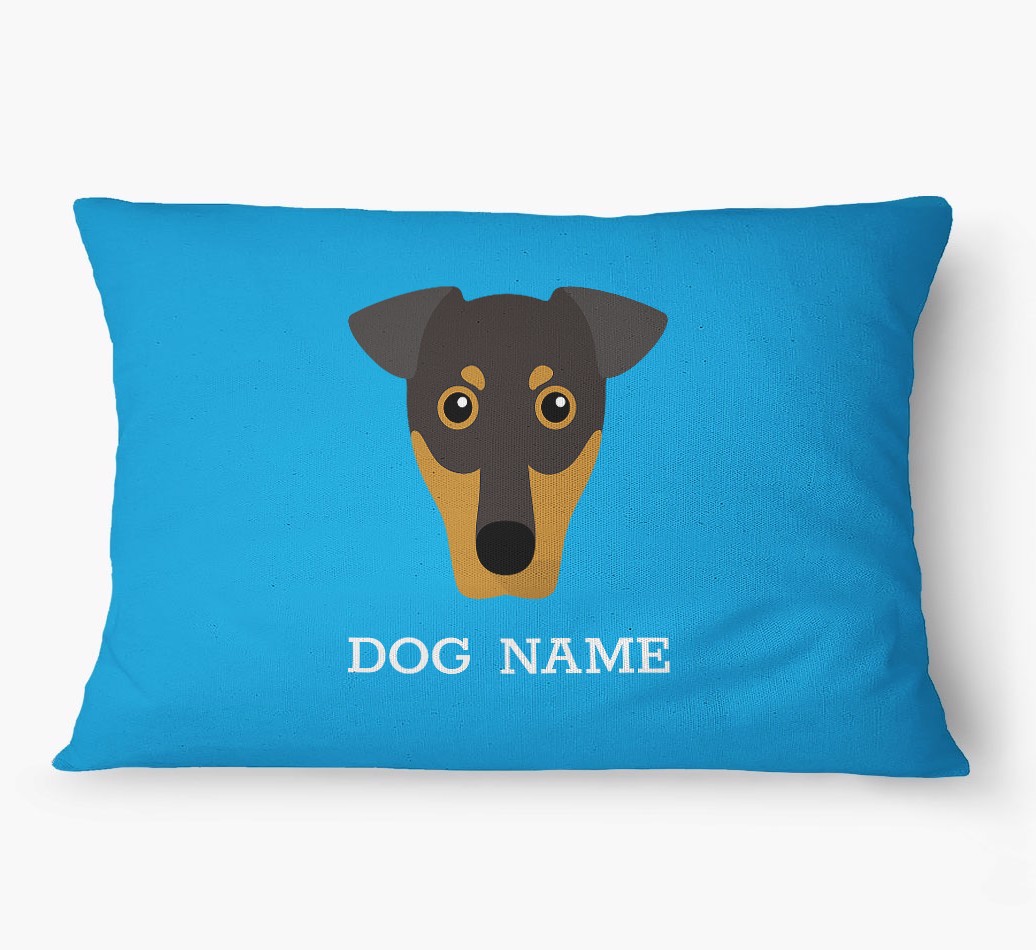 'Yappicon and Name' - Personalized {breedFullName} Dog Bed