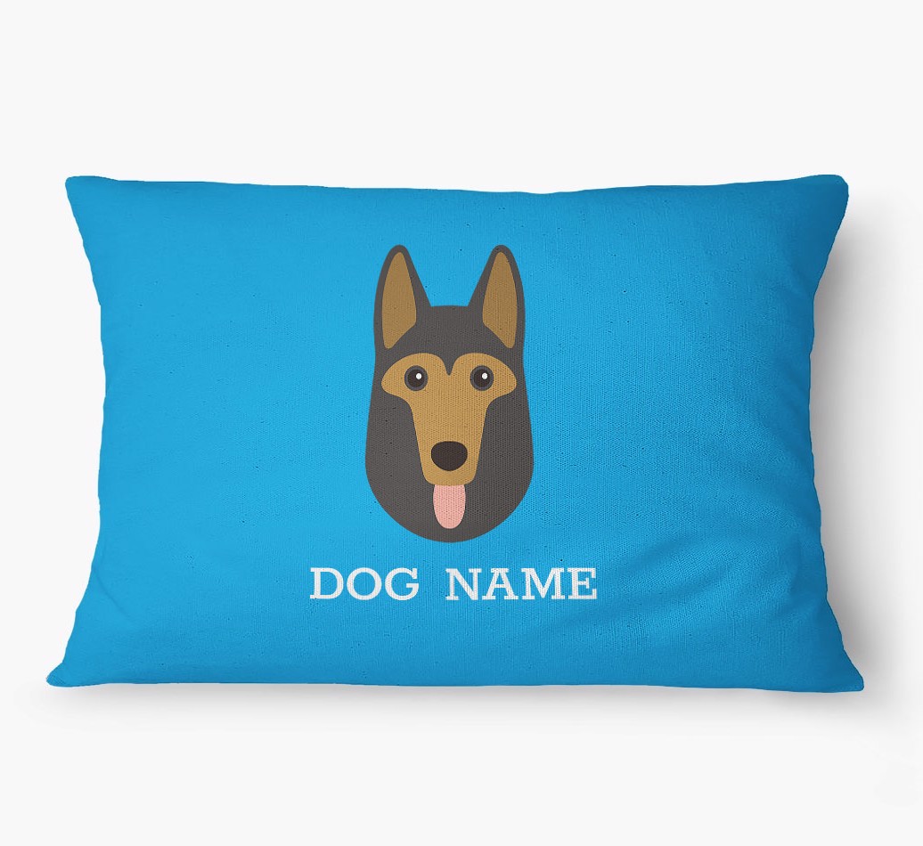 'Yappicon and Name' - Personalised {breedFullName} Dog Bed