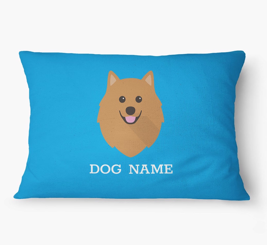 'Yappicon and Name' - Personalized {breedFullName} Dog Bed