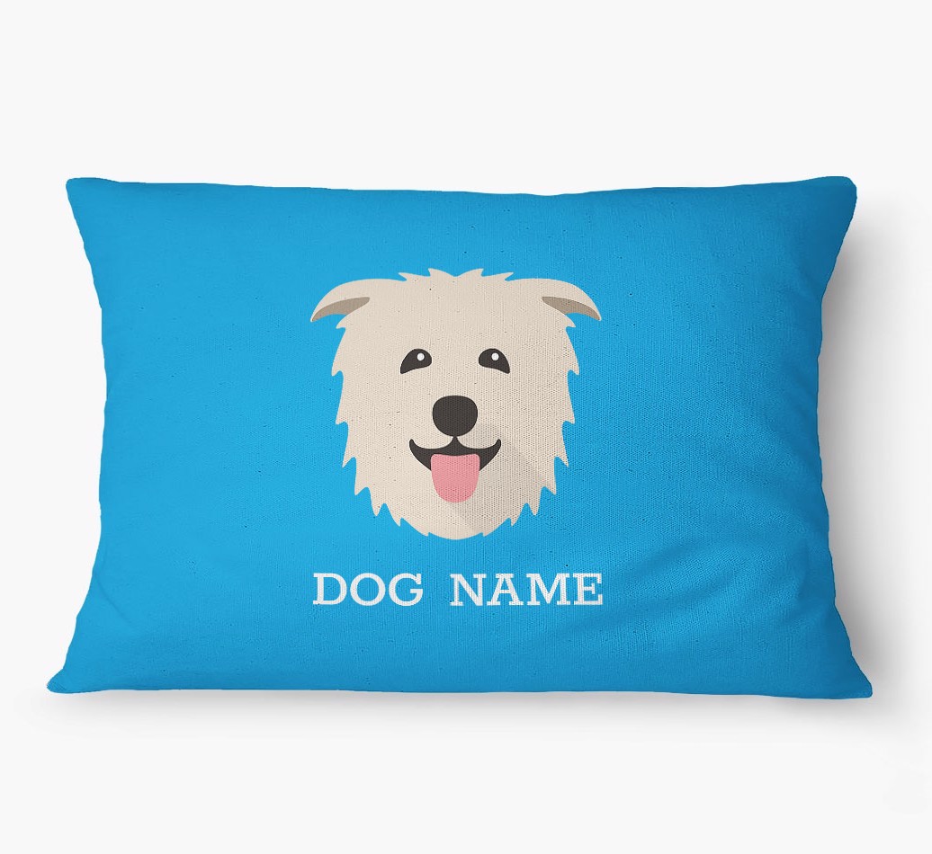 'Yappicon and Name' - Personalised {breedFullName} Dog Bed