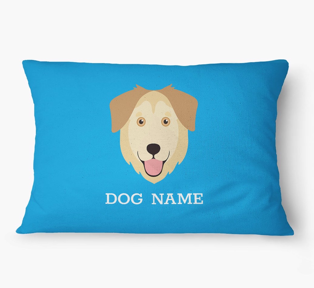 'Yappicon and Name' - Personalised {breedFullName} Dog Bed