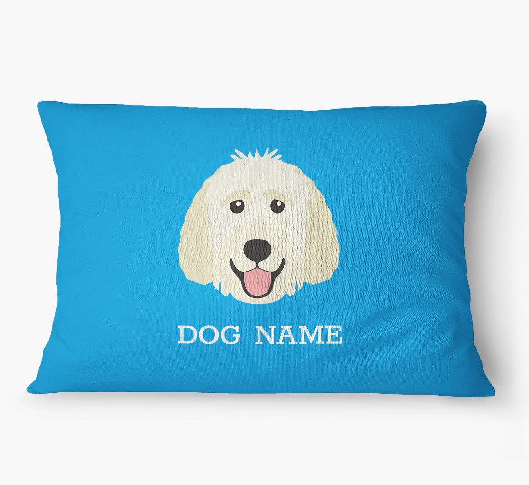 'Yappicon and Name' - Personalized {breedFullName} Dog Bed