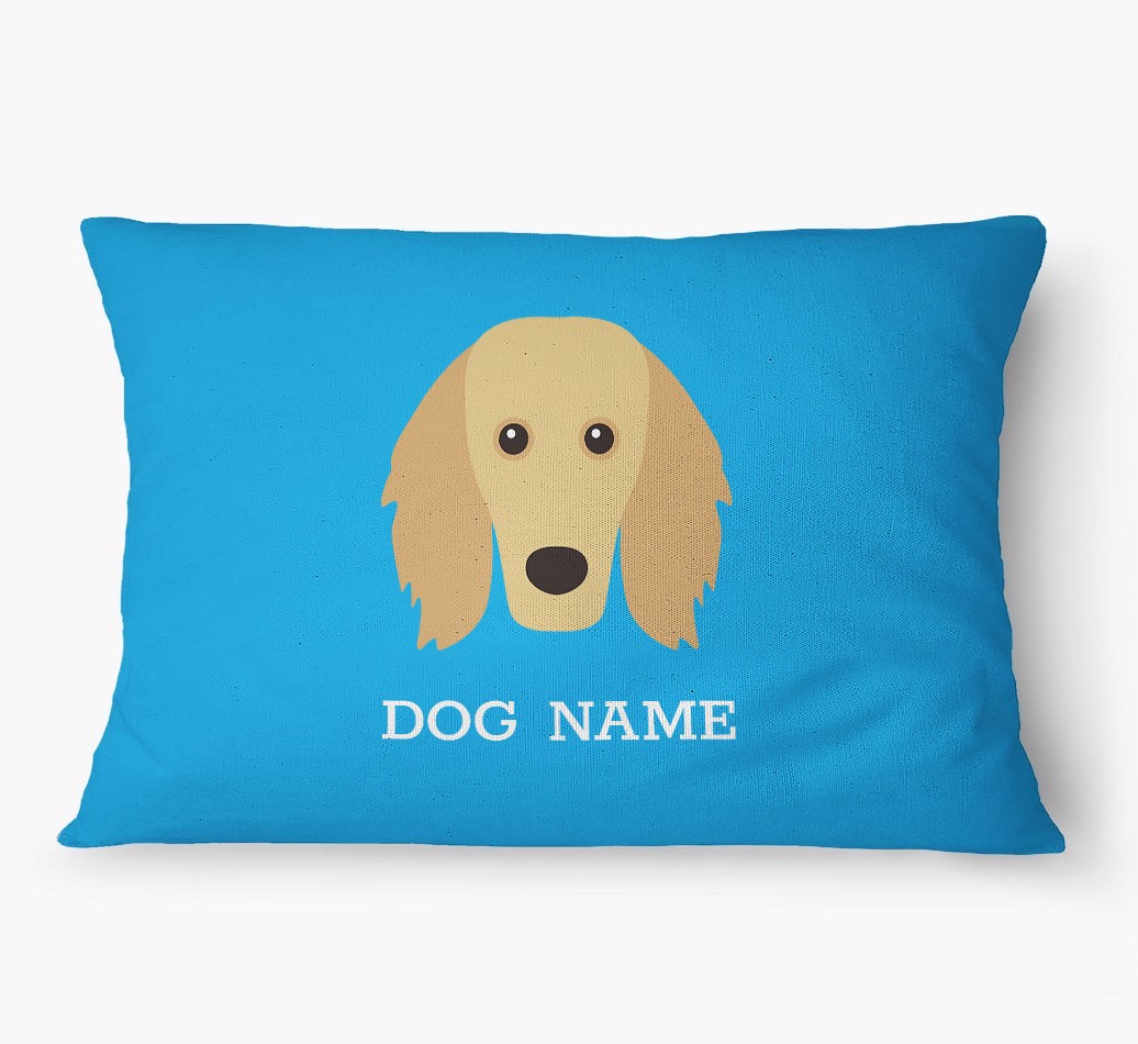 'Yappicon and Name' - Personalized {breedFullName} Dog Bed