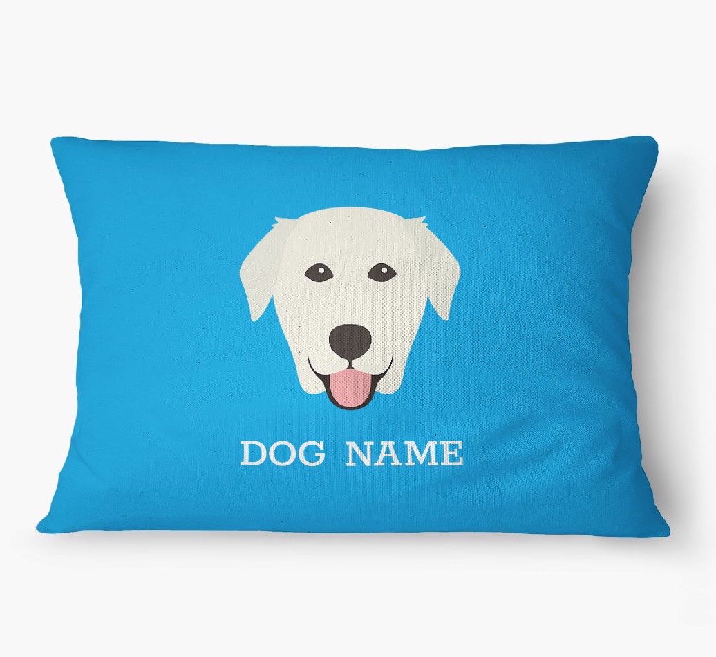 'Yappicon and Name' - Personalized {breedFullName} Dog Bed