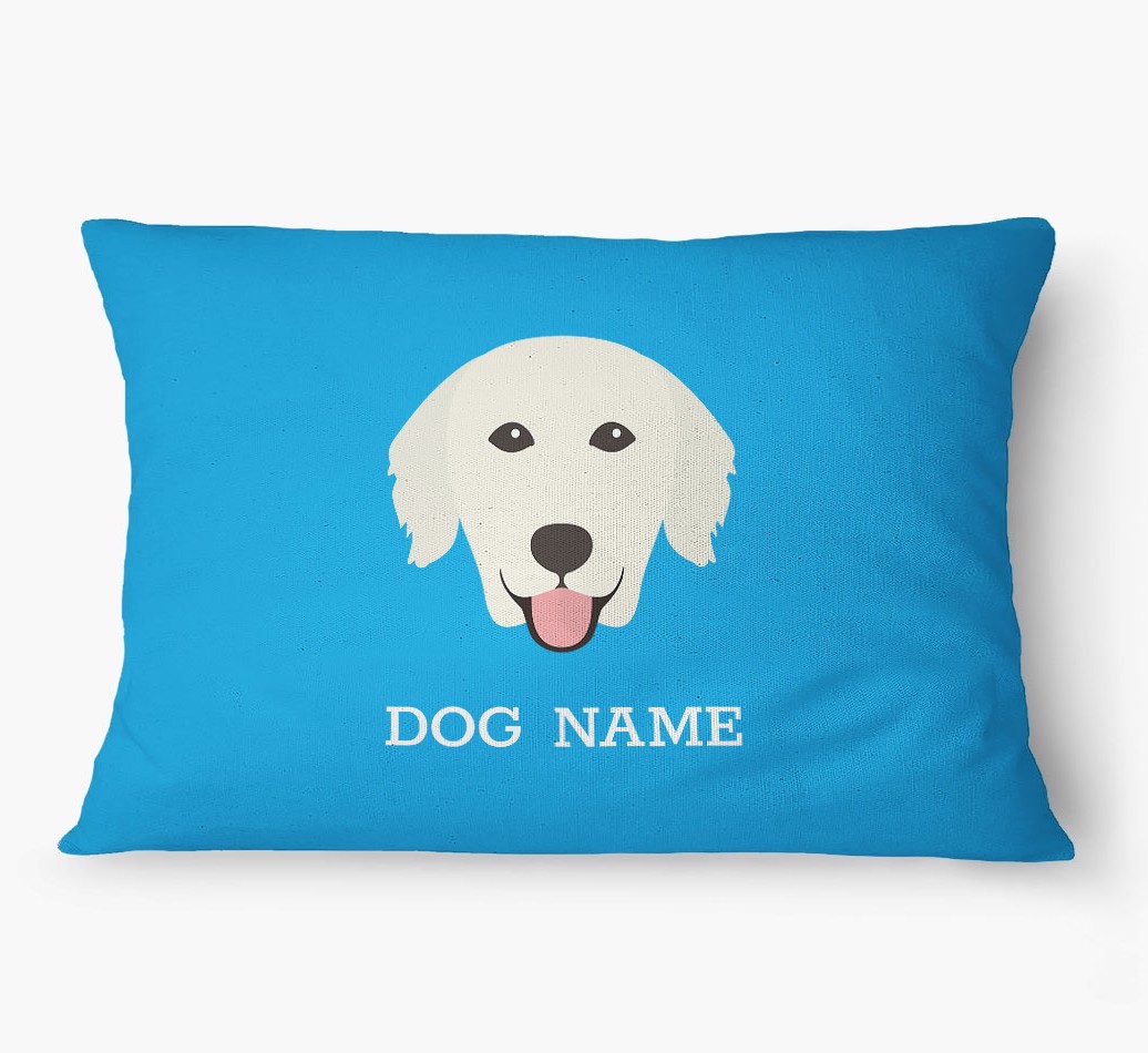 'Yappicon and Name' - Personalized {breedFullName} Dog Bed