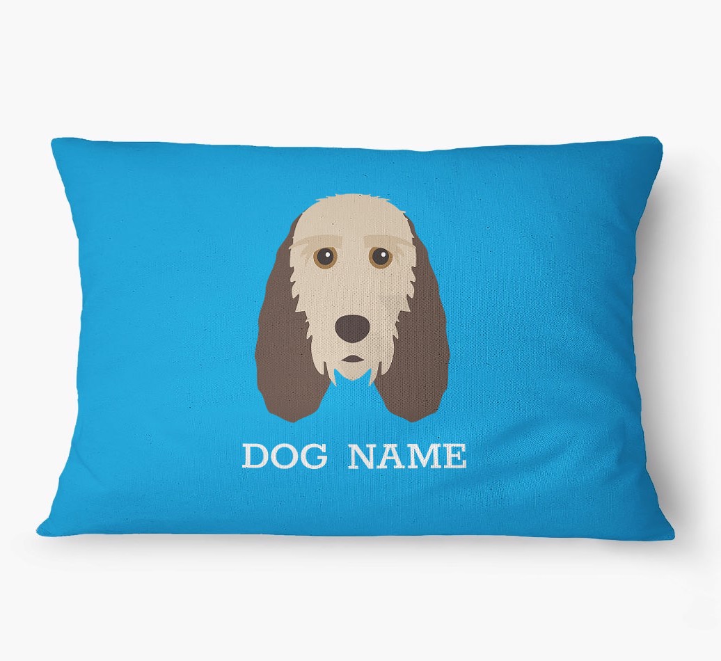 'Yappicon and Name' - Personalized {breedFullName} Dog Bed