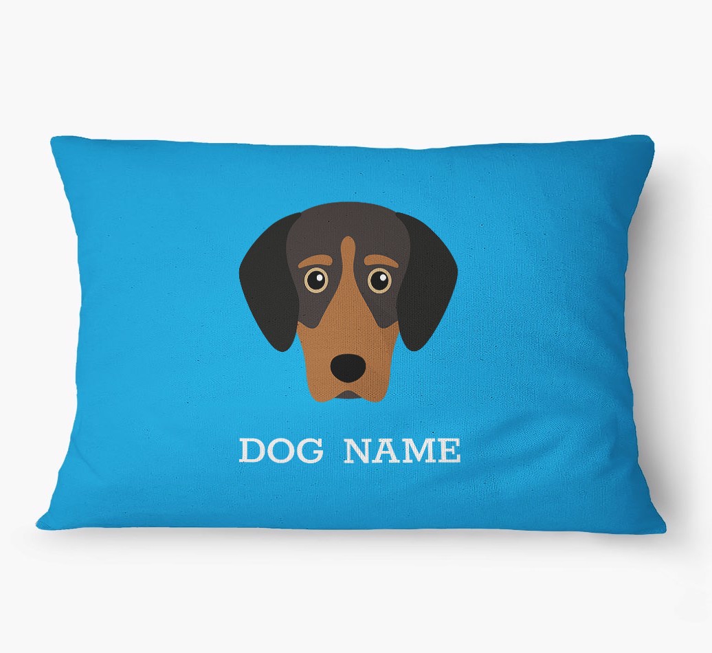 'Yappicon and Name' - Personalized {breedFullName} Dog Bed