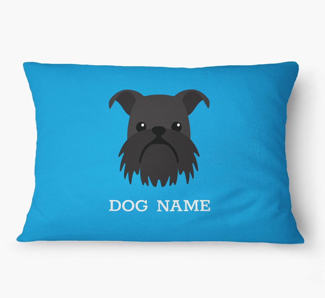 'Yappicon and Name' - Personalized {breedFullName} Dog Bed