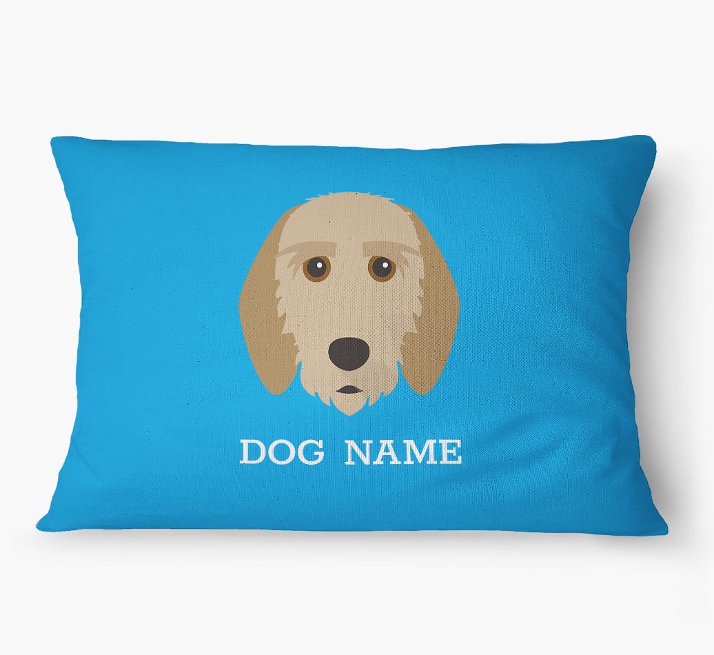 'Yappicon and Name' - Personalized {breedFullName} Dog Bed