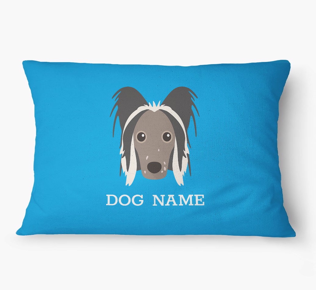 'Yappicon and Name' - Personalized {breedFullName} Dog Bed