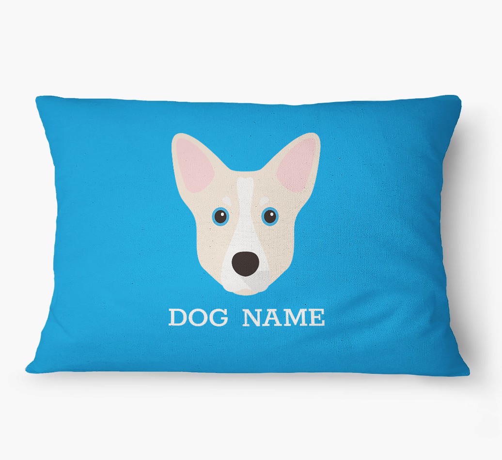 'Yappicon and Name' - Personalized {breedFullName} Dog Bed