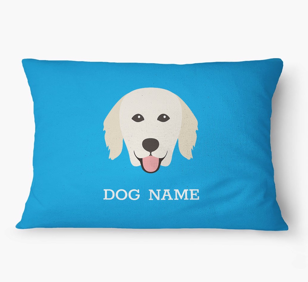 'Yappicon and Name' - Personalized {breedFullName} Dog Bed