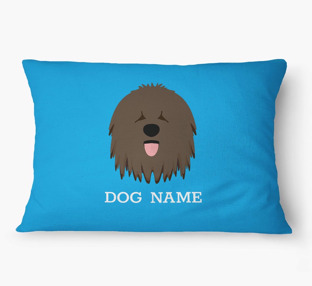 'Yappicon and Name' - Personalized {breedFullName} Dog Bed