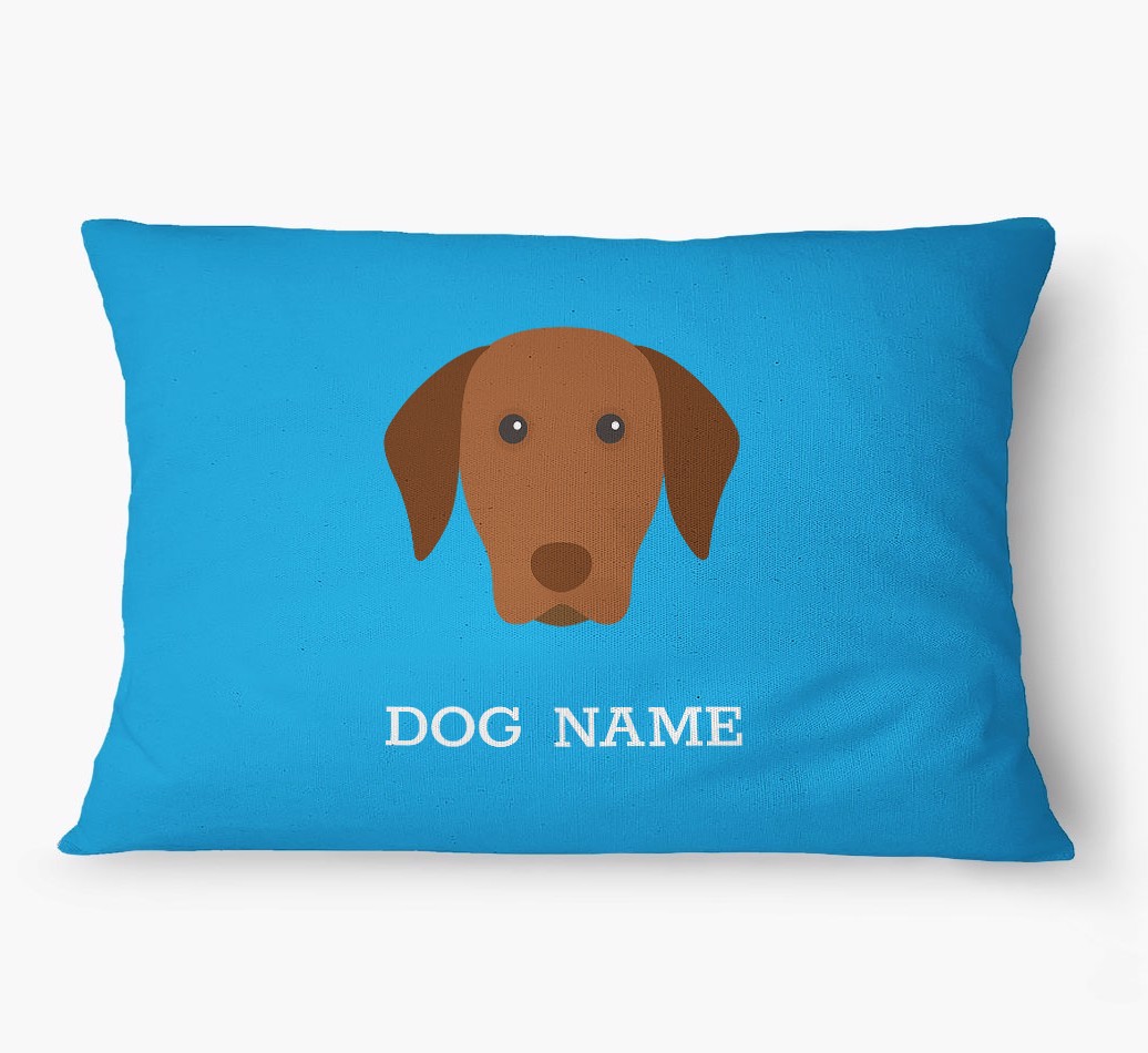 'Yappicon and Name' - Personalized {breedFullName} Dog Bed