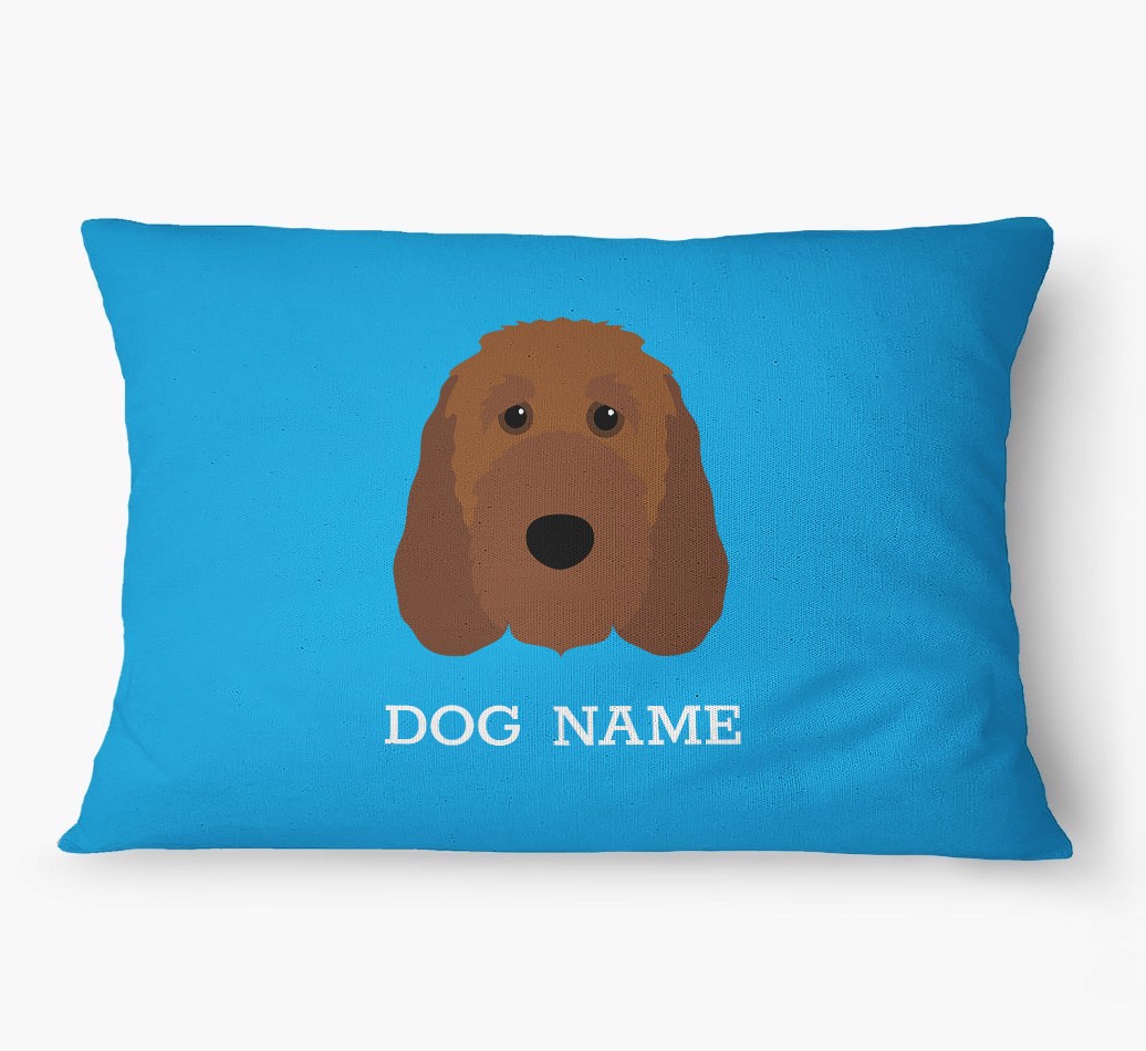 'Yappicon and Name' - Personalized {breedFullName} Dog Bed