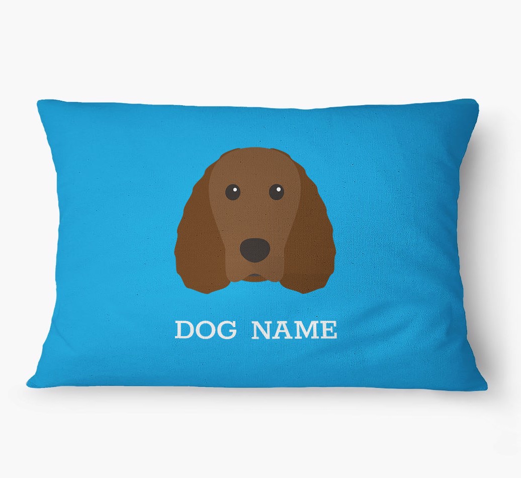 'Yappicon and Name' - Personalized {breedFullName} Dog Bed