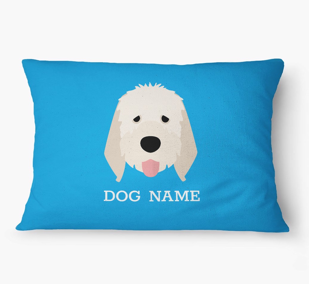 'Yappicon and Name' - Personalized {breedFullName} Dog Bed