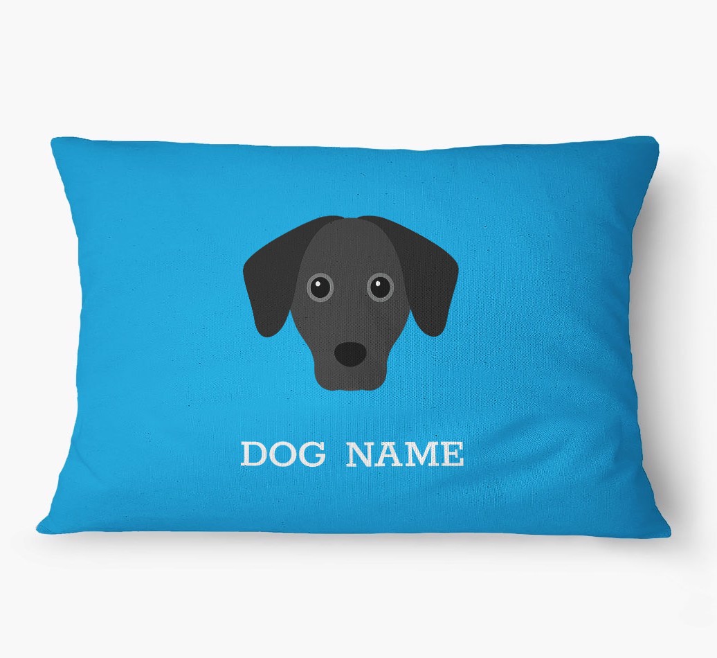 'Yappicon and Name' - Personalized {breedFullName} Dog Bed