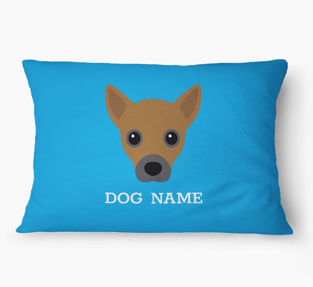 'Yappicon and Name' - Personalized {breedFullName} Dog Bed