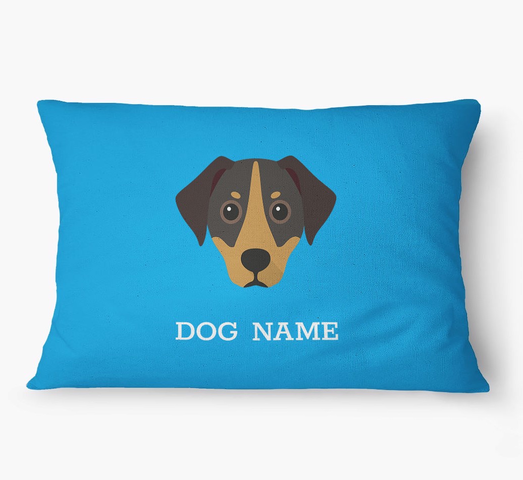 'Yappicon and Name' - Personalized {breedFullName} Dog Bed